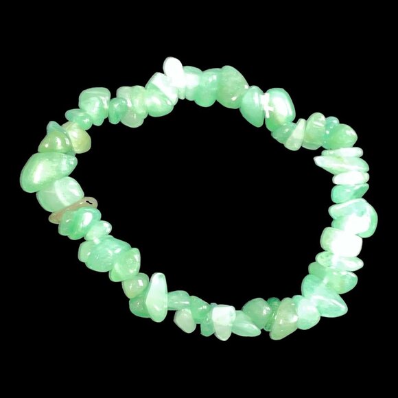 Aventurine Chip Stretch Bracelet For Women - Picture 2 of 2